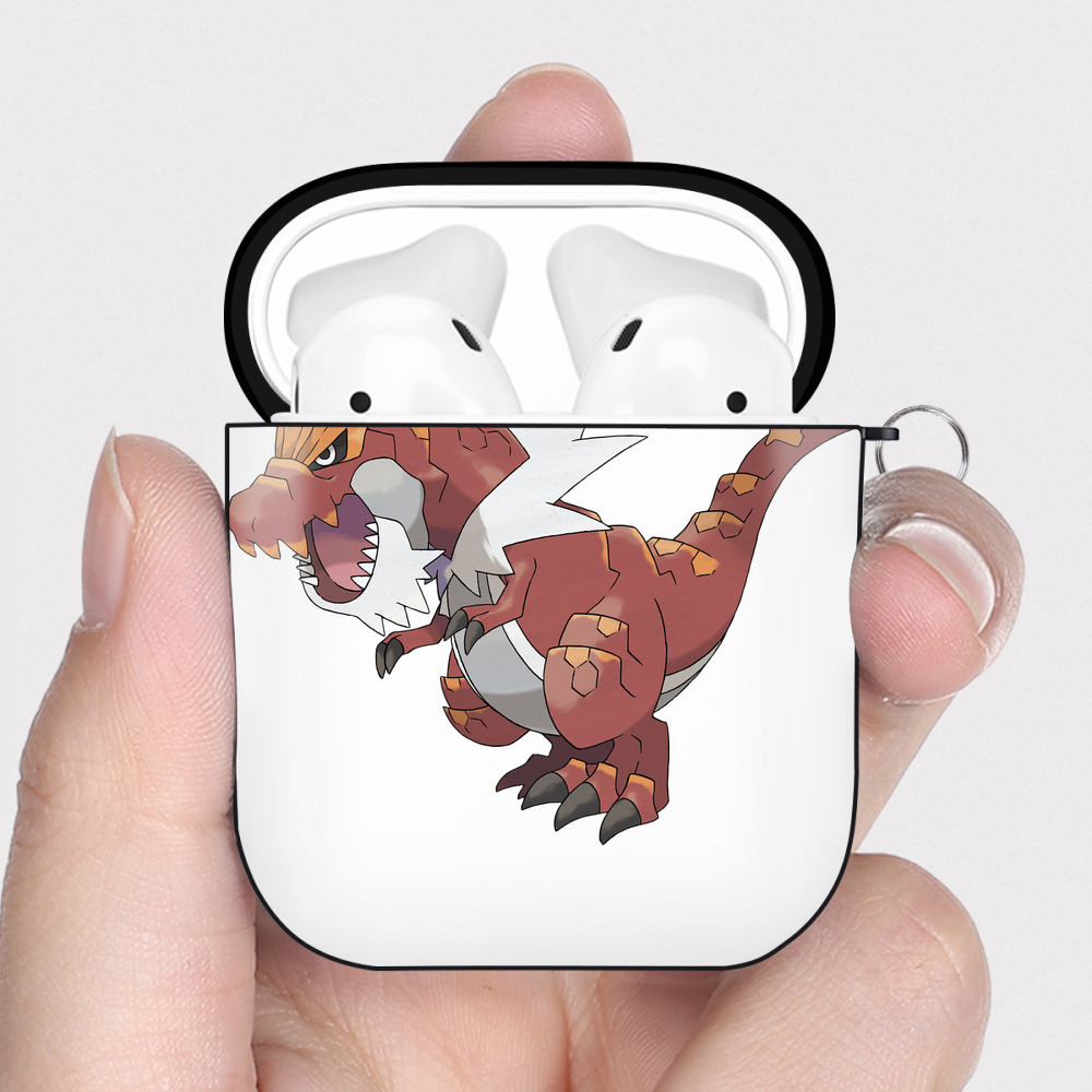 （画像用） ポケットモンスター Pokémon AirPods 第2世代保護ケース ハードシェル ブラック 耐衝撃・防指紋・カラビナ付き