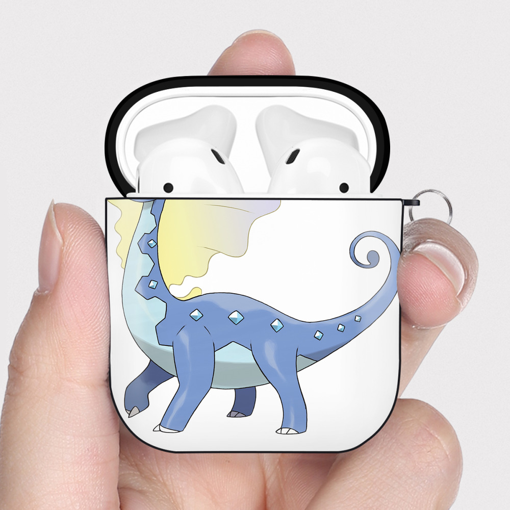 （画像用） ポケットモンスター Pokémon AirPods 第2世代保護ケース ハードシェル ブラック 耐衝撃・防指紋・カラビナ付き