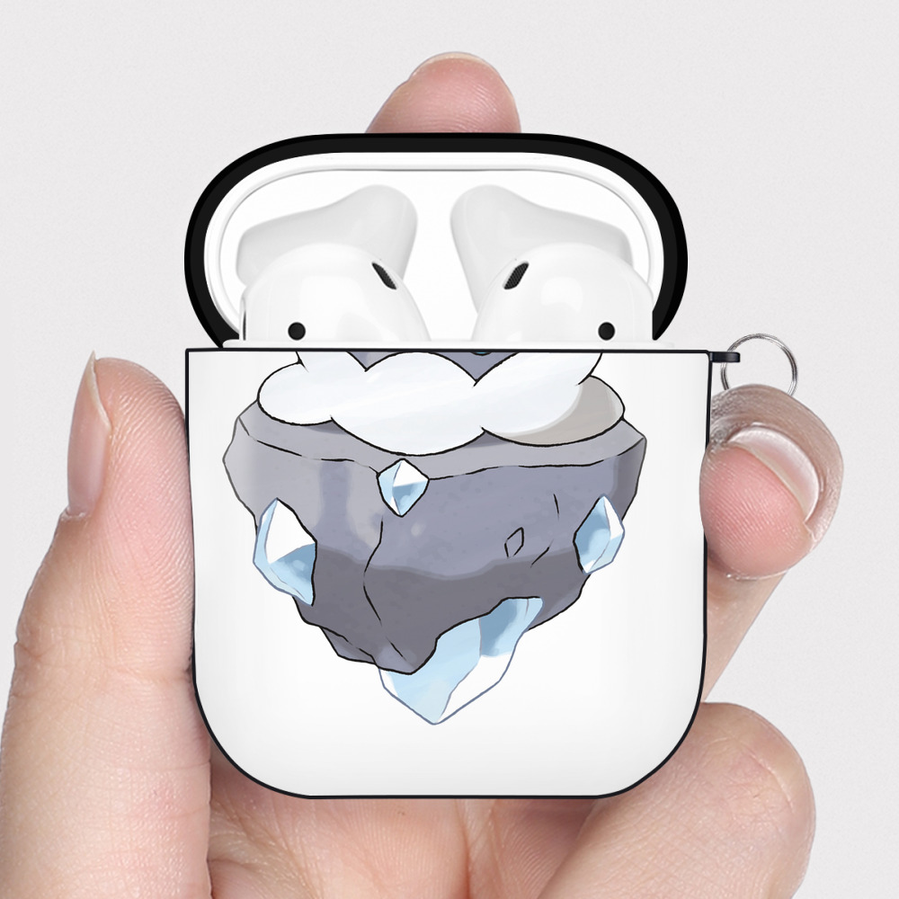 （画像用） ポケットモンスター Pokémon AirPods 第2世代保護ケース ハードシェル ブラック 耐衝撃・防指紋・カラビナ付き