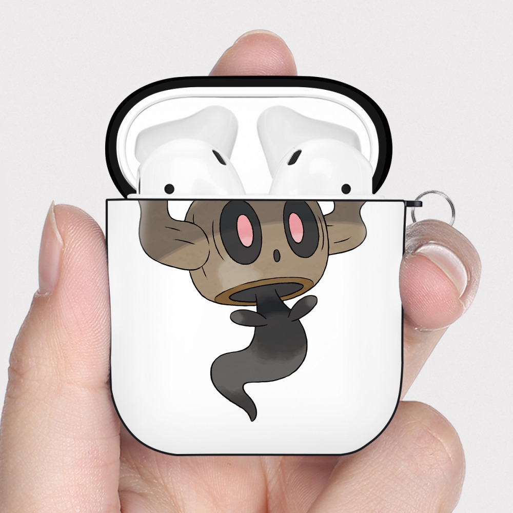 （画像用） ポケットモンスター Pokémon AirPods 第2世代保護ケース ハードシェル ブラック 耐衝撃・防指紋・カラビナ付き
