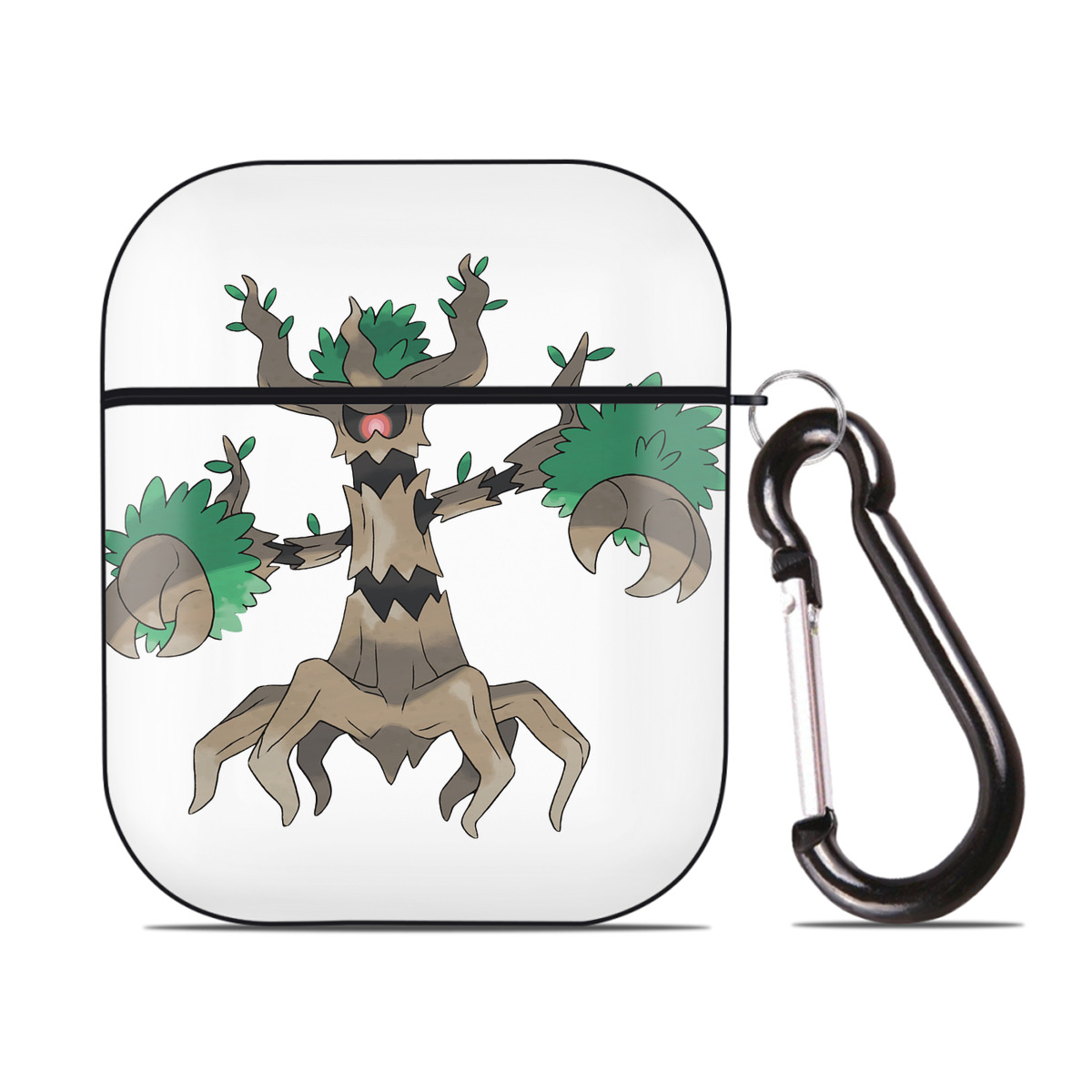 （画像用） ポケットモンスター Pokémon AirPods 第2世代保護ケース ハードシェル ブラック 耐衝撃・防指紋・カラビナ付き