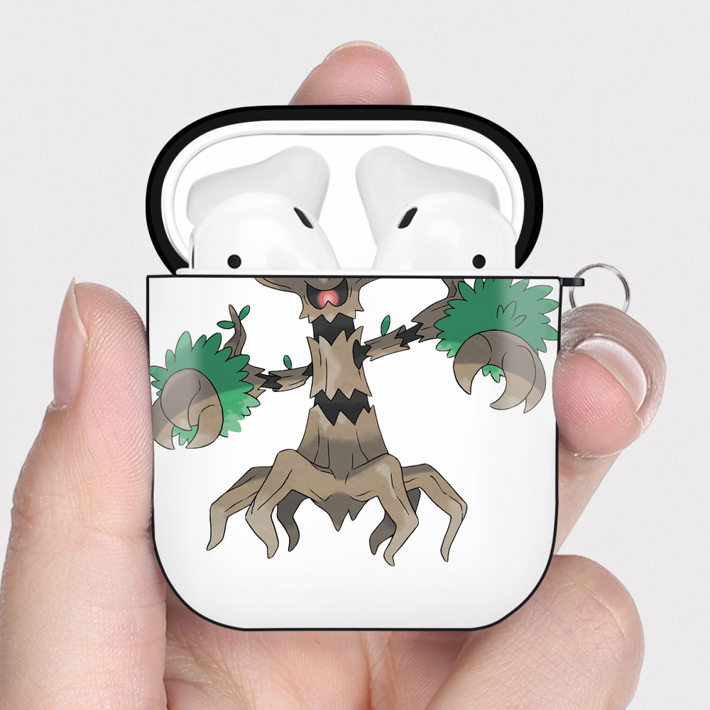 （画像用） ポケットモンスター Pokémon AirPods 第2世代保護ケース ハードシェル ブラック 耐衝撃・防指紋・カラビナ付き