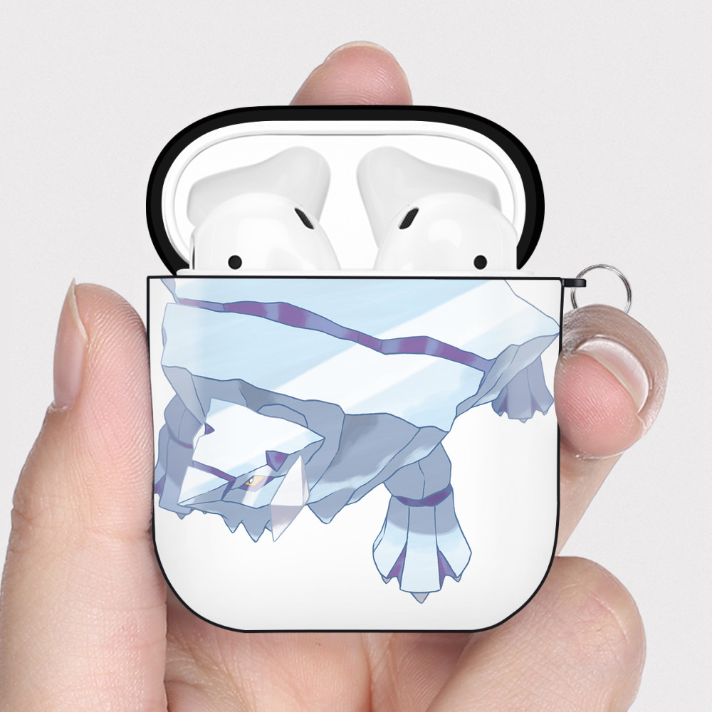 （画像用） ポケットモンスター Pokémon AirPods 第2世代保護ケース ハードシェル ブラック 耐衝撃・防指紋・カラビナ付き