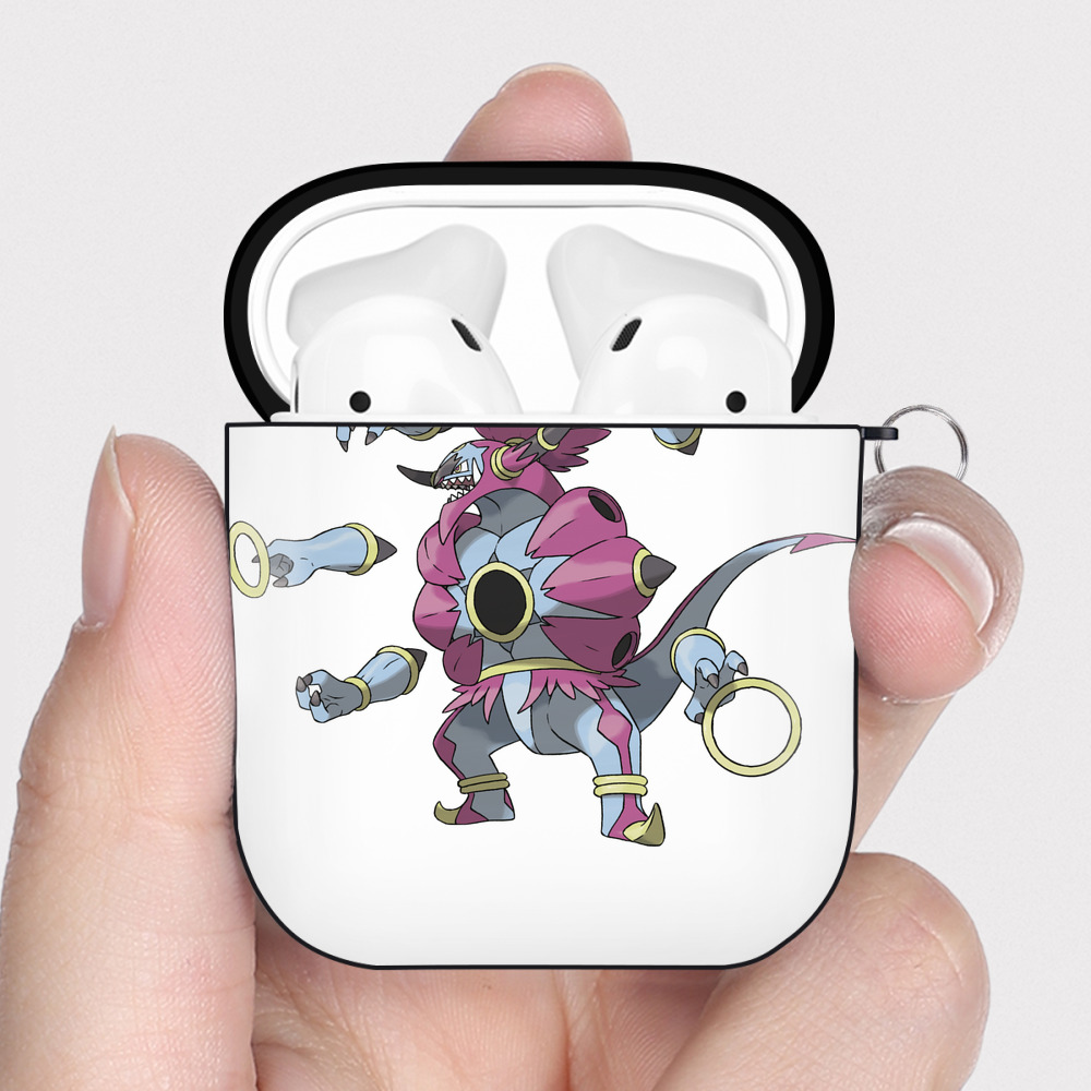 （画像用） ポケットモンスター Pokémon AirPods 第2世代保護ケース ハードシェル ブラック 耐衝撃・防指紋・カラビナ付き
