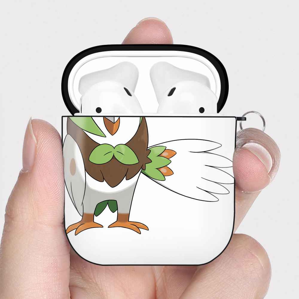 （画像用） ポケットモンスター Pokémon AirPods 第2世代保護ケース ハードシェル ブラック 耐衝撃・防指紋・カラビナ付き