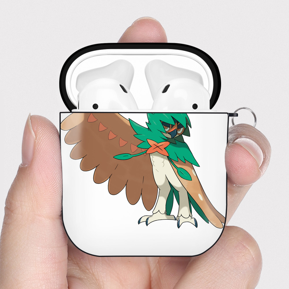 （画像用） ポケットモンスター Pokémon AirPods 第2世代保護ケース ハードシェル ブラック 耐衝撃・防指紋・カラビナ付き