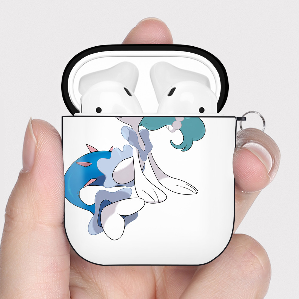 （画像用） ポケットモンスター Pokémon AirPods 第2世代保護ケース ハードシェル ブラック 耐衝撃・防指紋・カラビナ付き