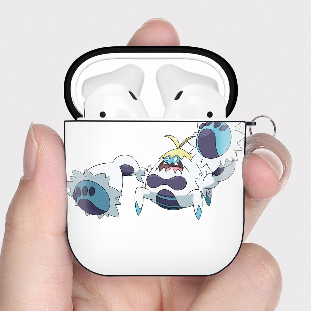 （画像用） ポケットモンスター Pokémon AirPods 第2世代保護ケース ハードシェル ブラック 耐衝撃・防指紋・カラビナ付き