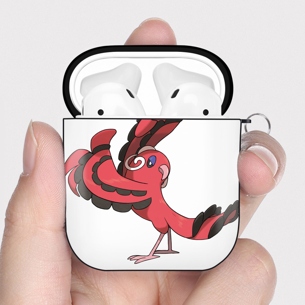 （画像用） ポケットモンスター Pokémon AirPods 第2世代保護ケース ハードシェル ブラック 耐衝撃・防指紋・カラビナ付き