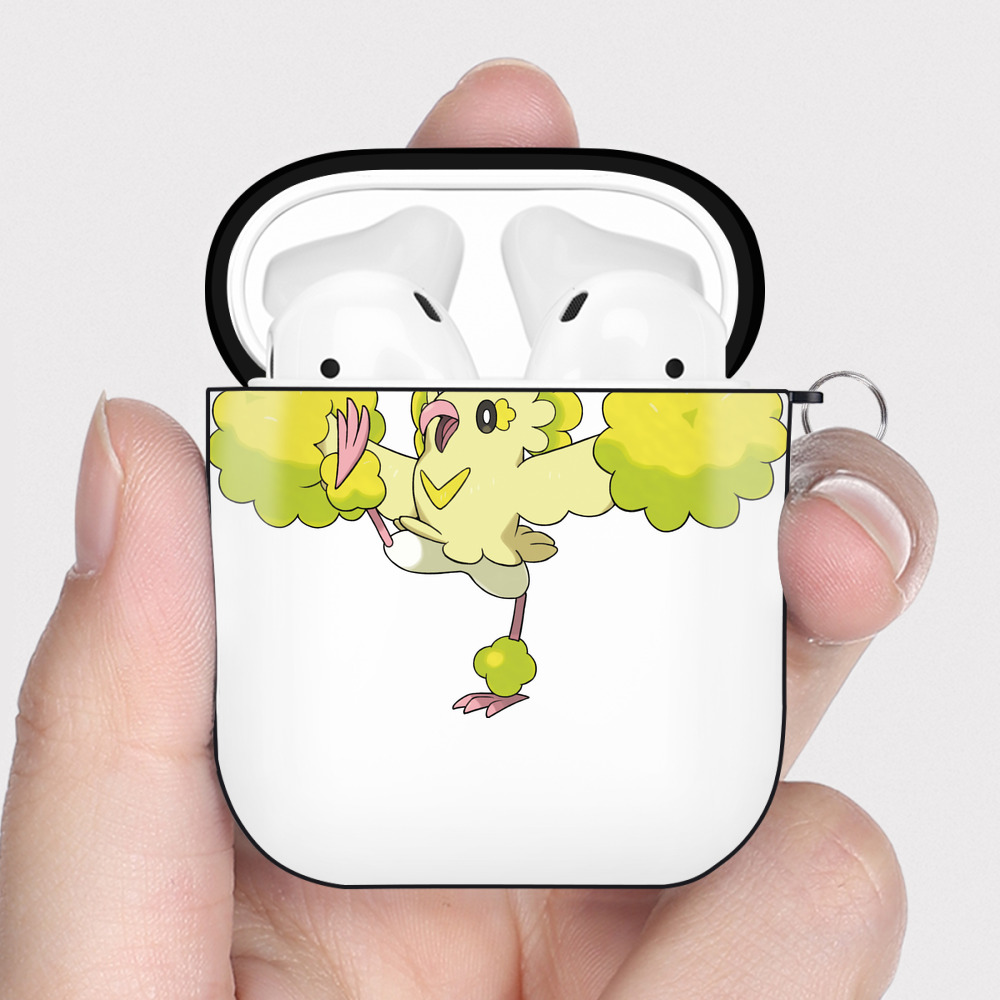 （画像用） ポケットモンスター Pokémon AirPods 第2世代保護ケース ハードシェル ブラック 耐衝撃・防指紋・カラビナ付き