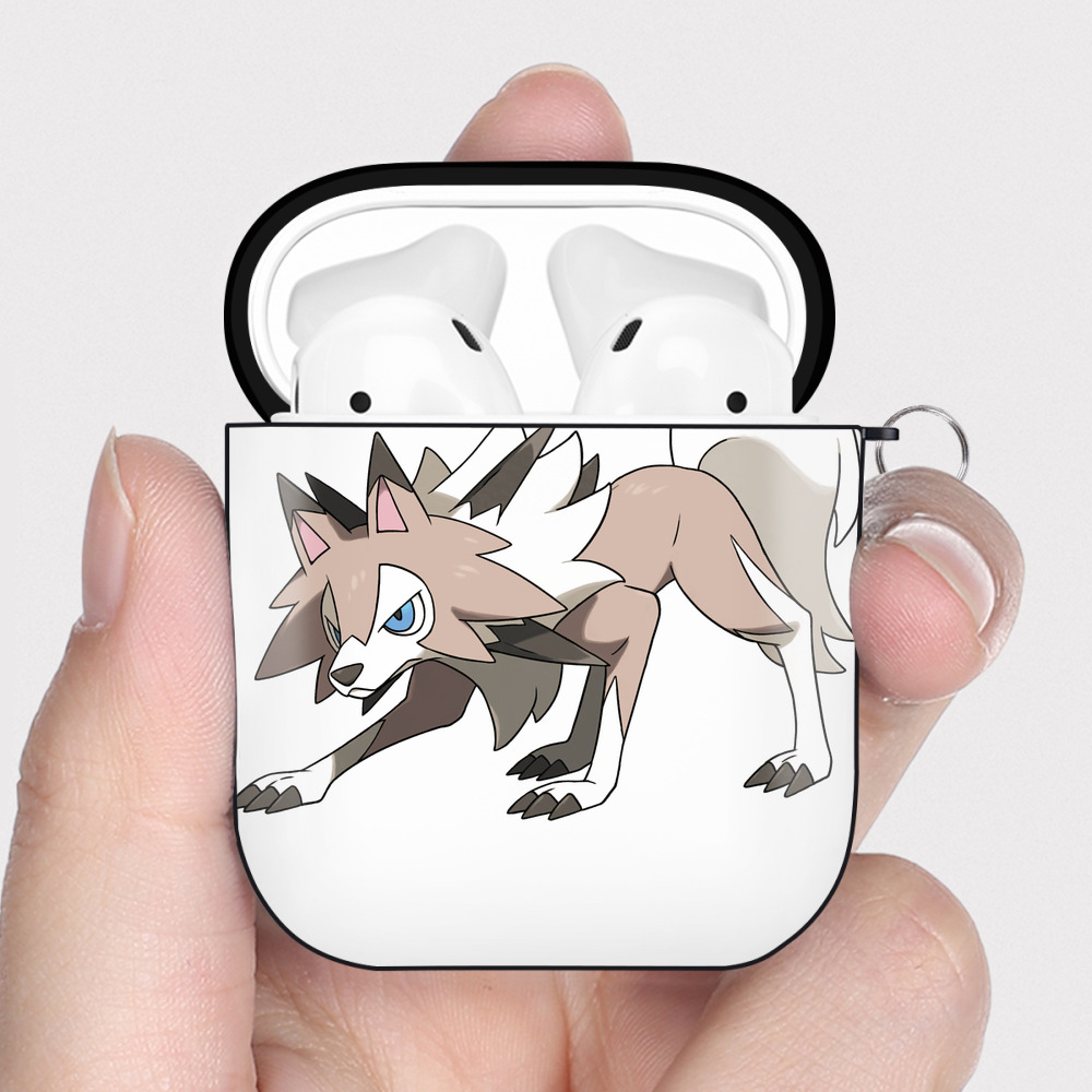 （画像用） ポケットモンスター Pokémon AirPods 第2世代保護ケース ハードシェル ブラック 耐衝撃・防指紋・カラビナ付き