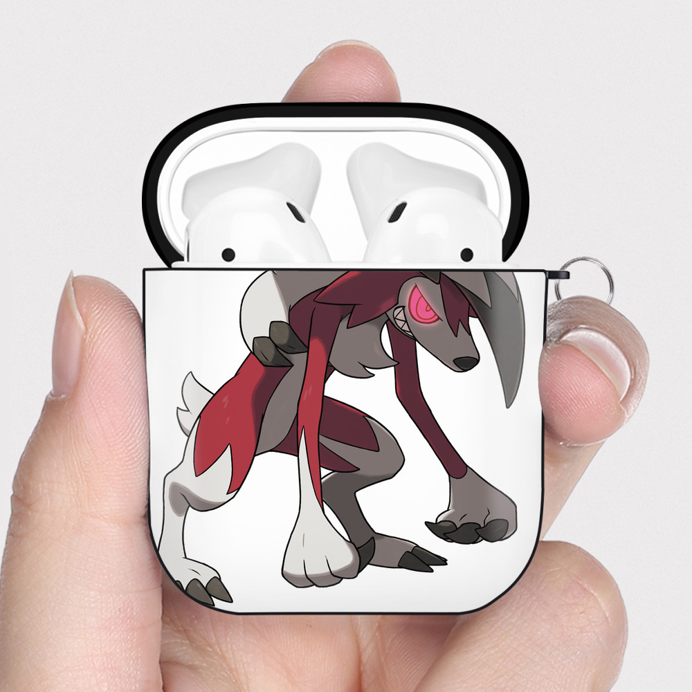 （画像用） ポケットモンスター Pokémon AirPods 第2世代保護ケース ハードシェル ブラック 耐衝撃・防指紋・カラビナ付き