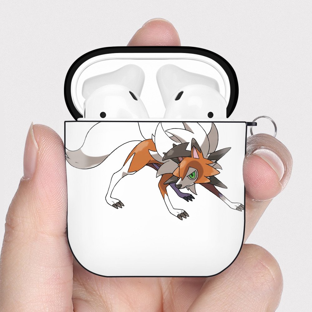 （画像用） ポケットモンスター Pokémon AirPods 第2世代保護ケース ハードシェル ブラック 耐衝撃・防指紋・カラビナ付き