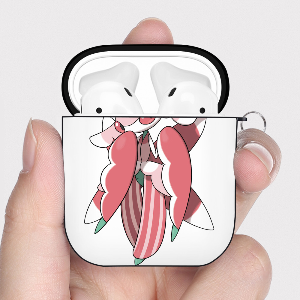 （画像用） ポケットモンスター Pokémon AirPods 第2世代保護ケース ハードシェル ブラック 耐衝撃・防指紋・カラビナ付き