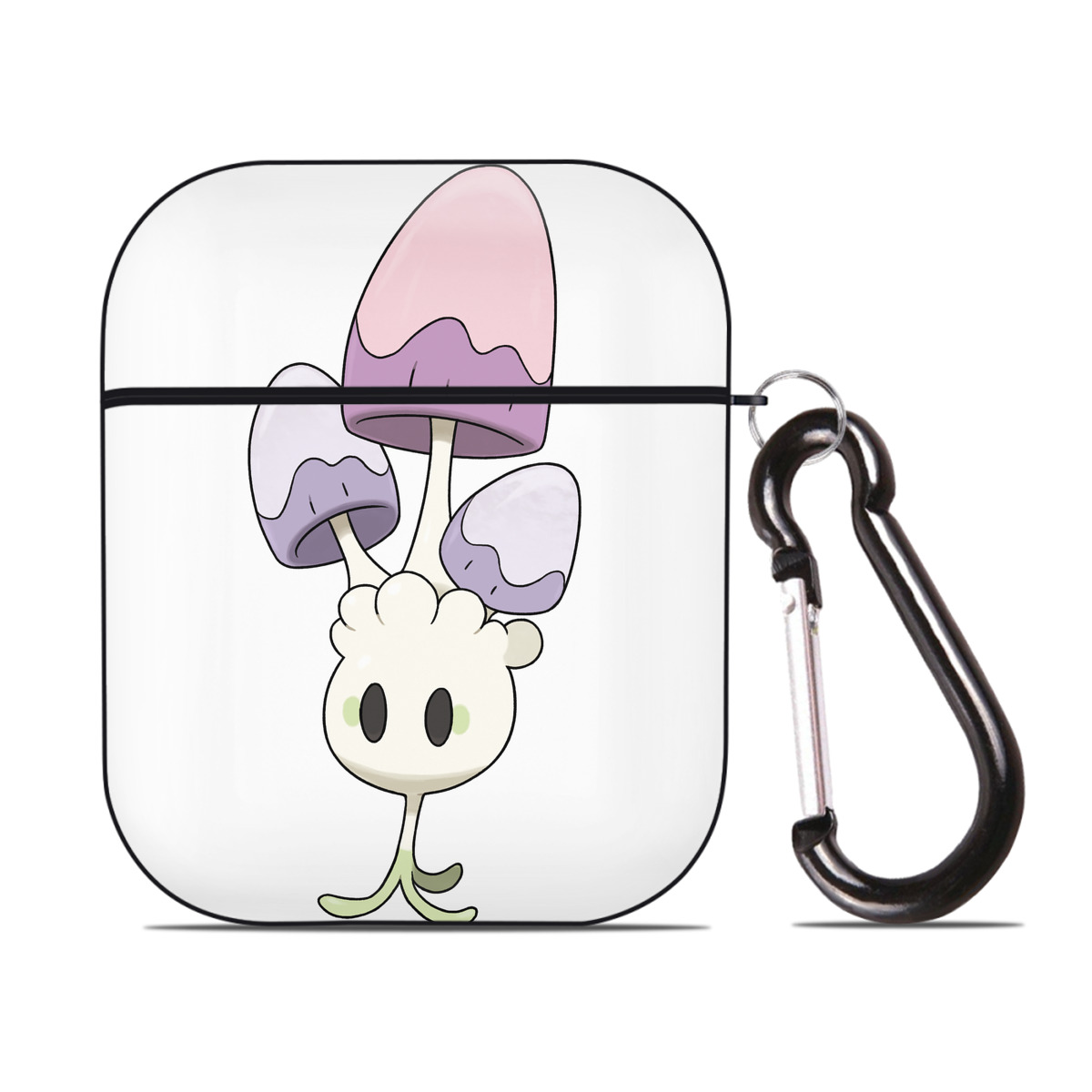 （画像用） ポケットモンスター Pokémon AirPods 第2世代保護ケース ハードシェル ブラック 耐衝撃・防指紋・カラビナ付き