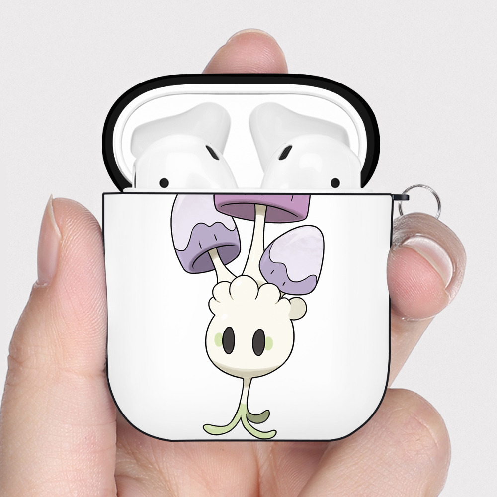 （画像用） ポケットモンスター Pokémon AirPods 第2世代保護ケース ハードシェル ブラック 耐衝撃・防指紋・カラビナ付き