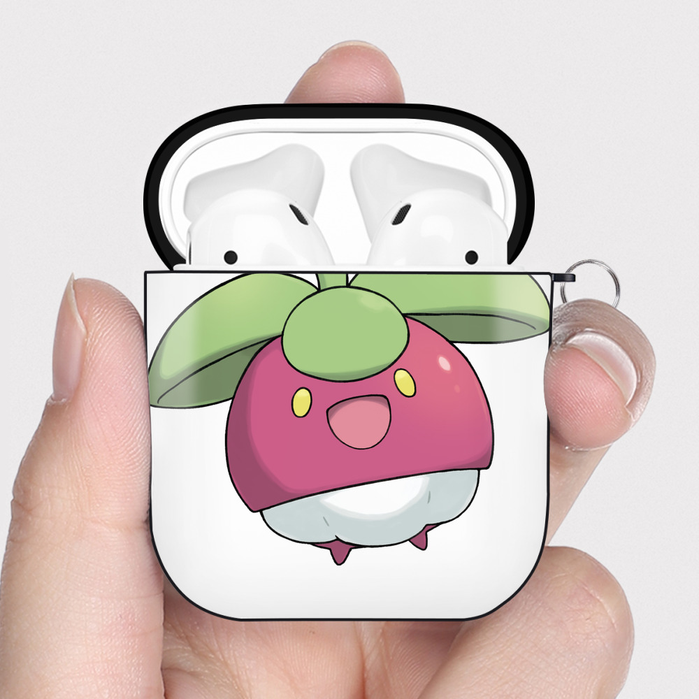 （画像用） ポケットモンスター Pokémon AirPods 第2世代保護ケース ハードシェル ブラック 耐衝撃・防指紋・カラビナ付き