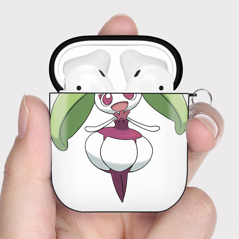 （画像用） ポケットモンスター Pokémon AirPods 第2世代保護ケース ハードシェル ブラック 耐衝撃・防指紋・カラビナ付き