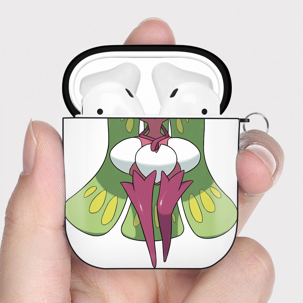 （画像用） ポケットモンスター Pokémon AirPods 第2世代保護ケース ハードシェル ブラック 耐衝撃・防指紋・カラビナ付き