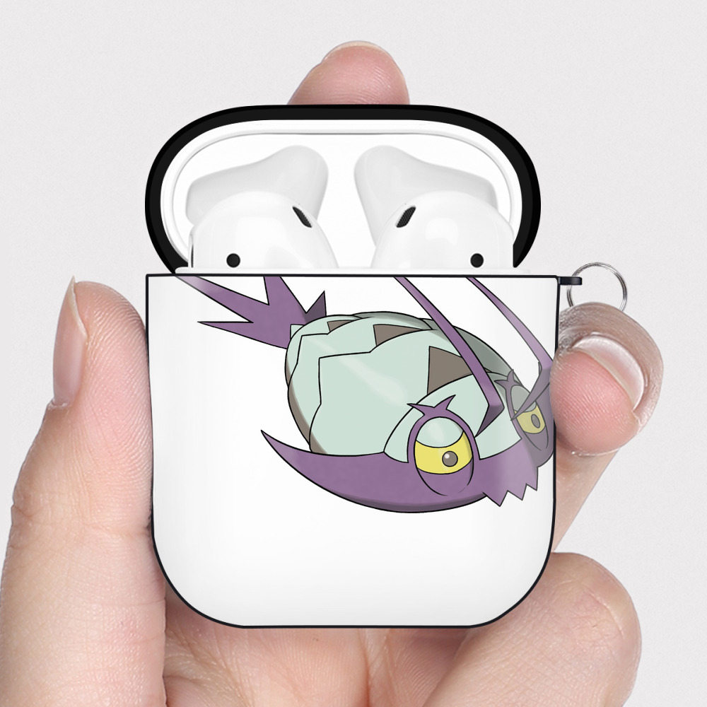 （画像用） ポケットモンスター Pokémon AirPods 第2世代保護ケース ハードシェル ブラック 耐衝撃・防指紋・カラビナ付き