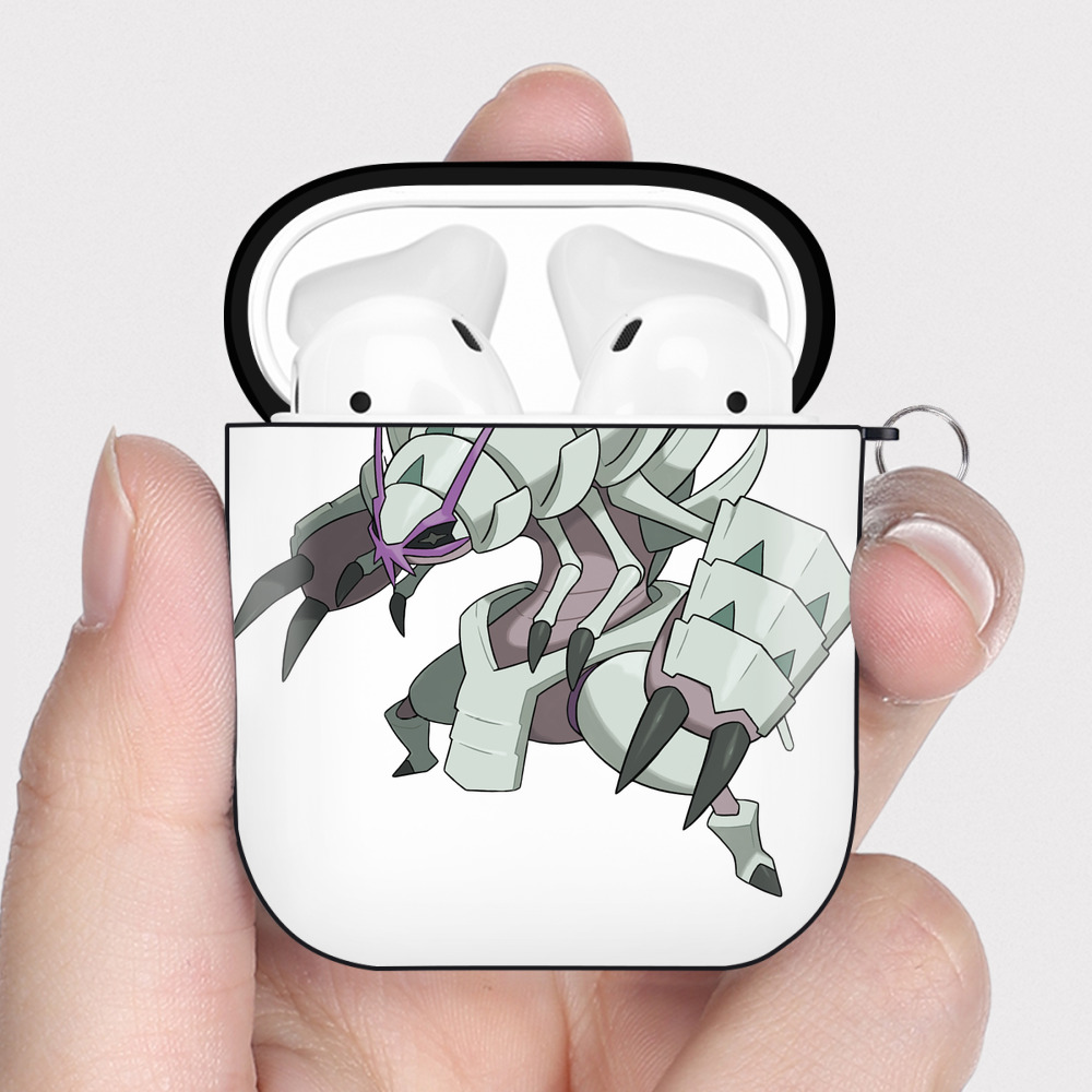 （画像用） ポケットモンスター Pokémon AirPods 第2世代保護ケース ハードシェル ブラック 耐衝撃・防指紋・カラビナ付き
