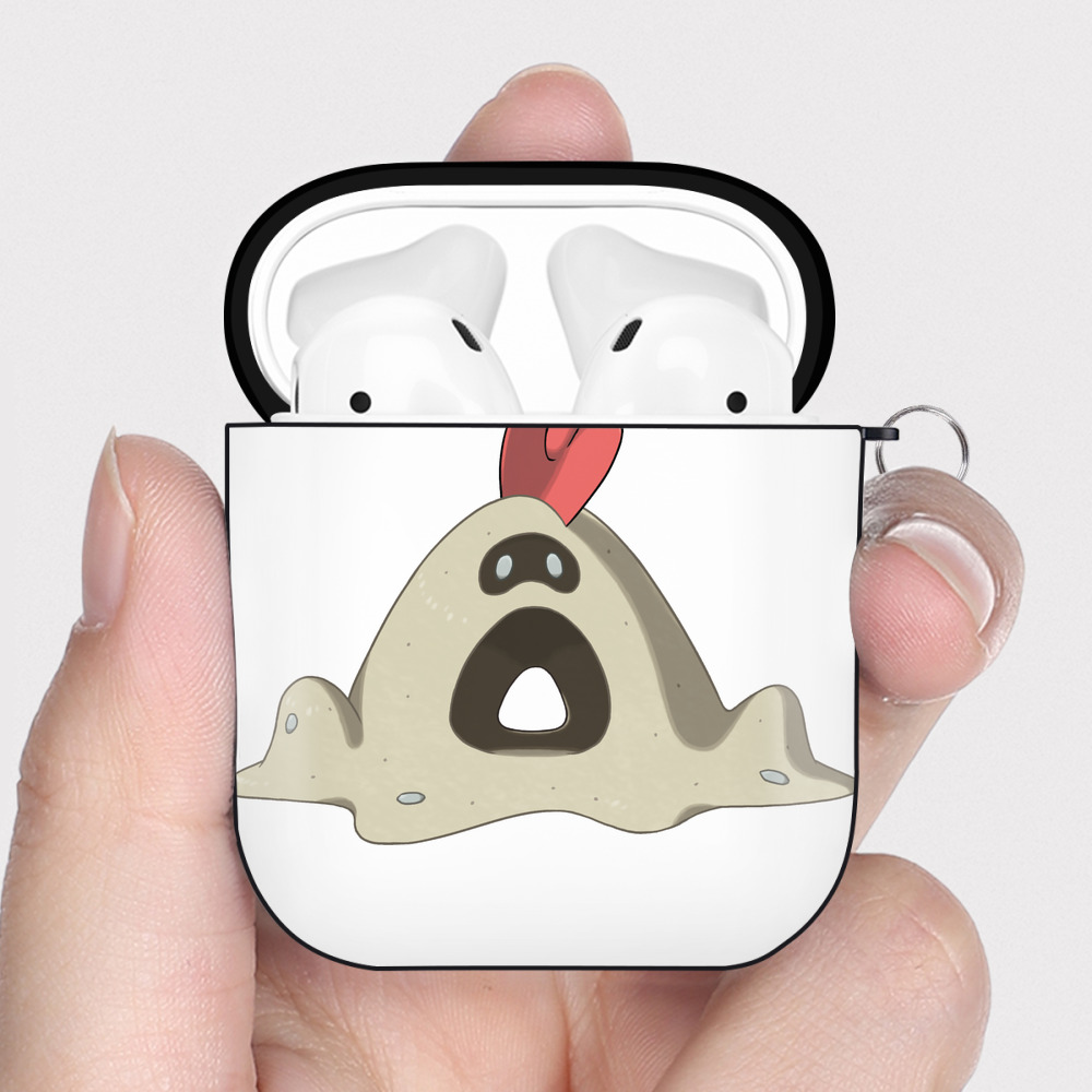 （画像用） ポケットモンスター Pokémon AirPods 第2世代保護ケース ハードシェル ブラック 耐衝撃・防指紋・カラビナ付き