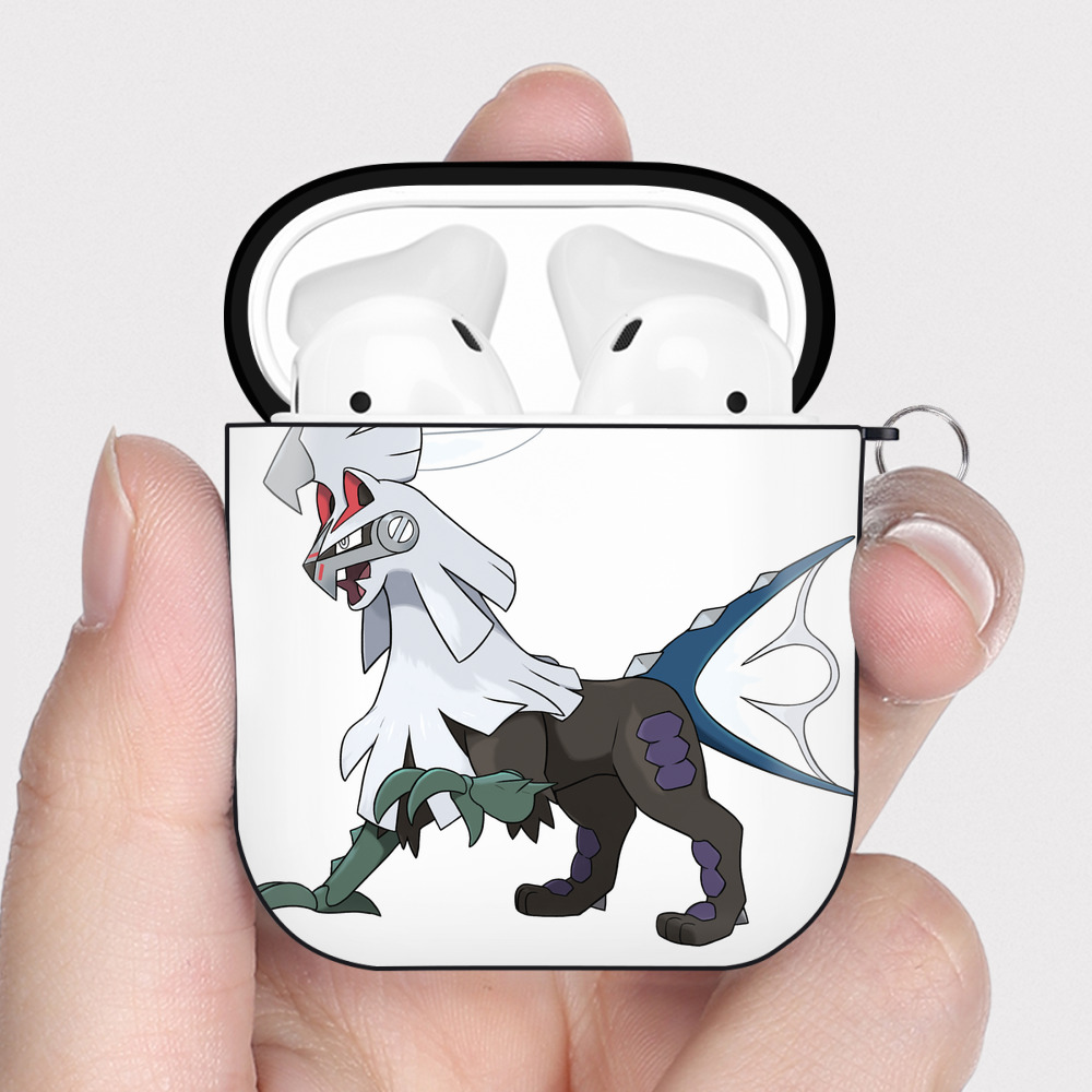 （画像用） ポケットモンスター Pokémon AirPods 第2世代保護ケース ハードシェル ブラック 耐衝撃・防指紋・カラビナ付き