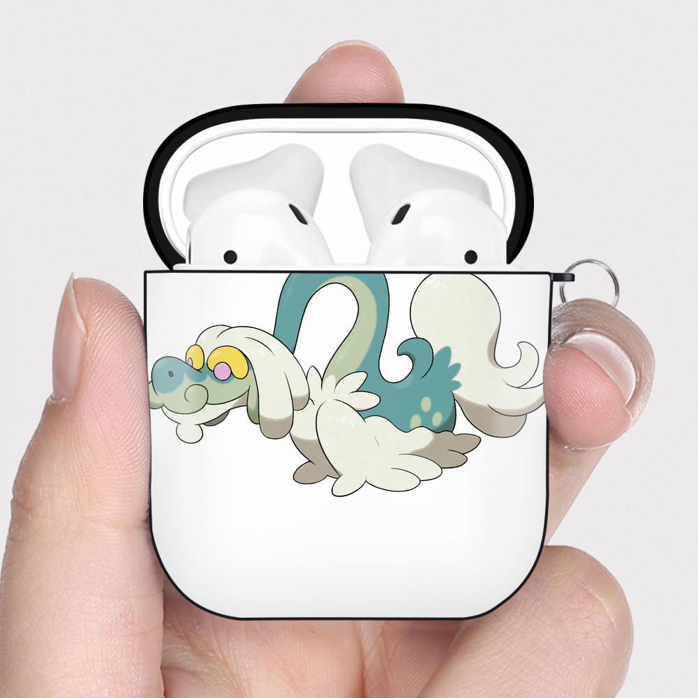 （画像用） ポケットモンスター Pokémon AirPods 第2世代保護ケース ハードシェル ブラック 耐衝撃・防指紋・カラビナ付き