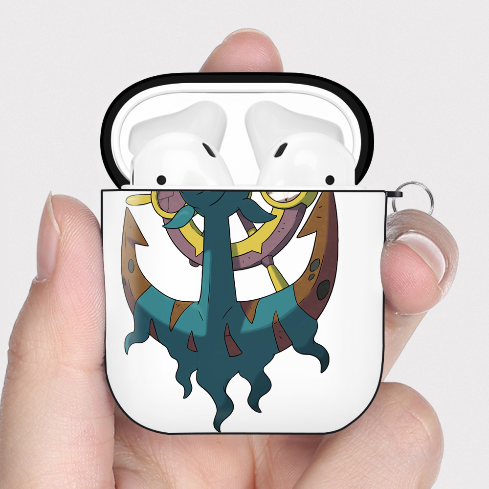 （画像用） ポケットモンスター Pokémon AirPods 第2世代保護ケース ハードシェル ブラック 耐衝撃・防指紋・カラビナ付き