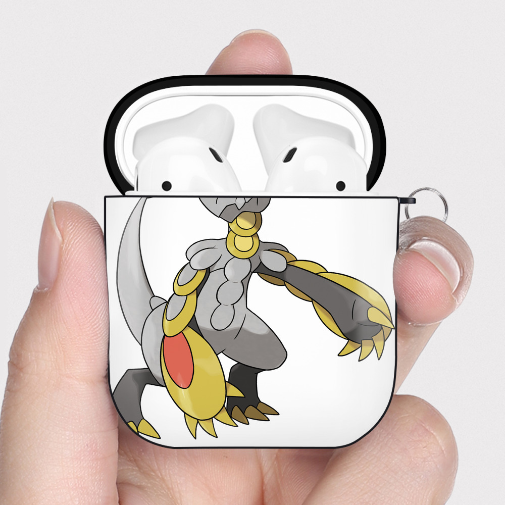 （画像用） ポケットモンスター Pokémon AirPods 第2世代保護ケース ハードシェル ブラック 耐衝撃・防指紋・カラビナ付き