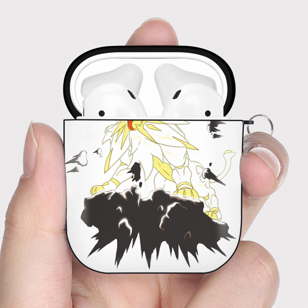 （画像用） ポケットモンスター Pokémon AirPods 第2世代保護ケース ハードシェル ブラック 耐衝撃・防指紋・カラビナ付き