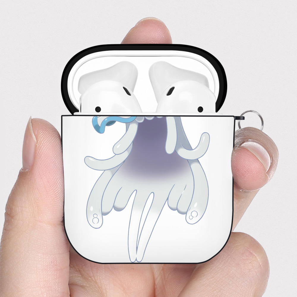 （画像用） ポケットモンスター Pokémon AirPods 第2世代保護ケース ハードシェル ブラック 耐衝撃・防指紋・カラビナ付き