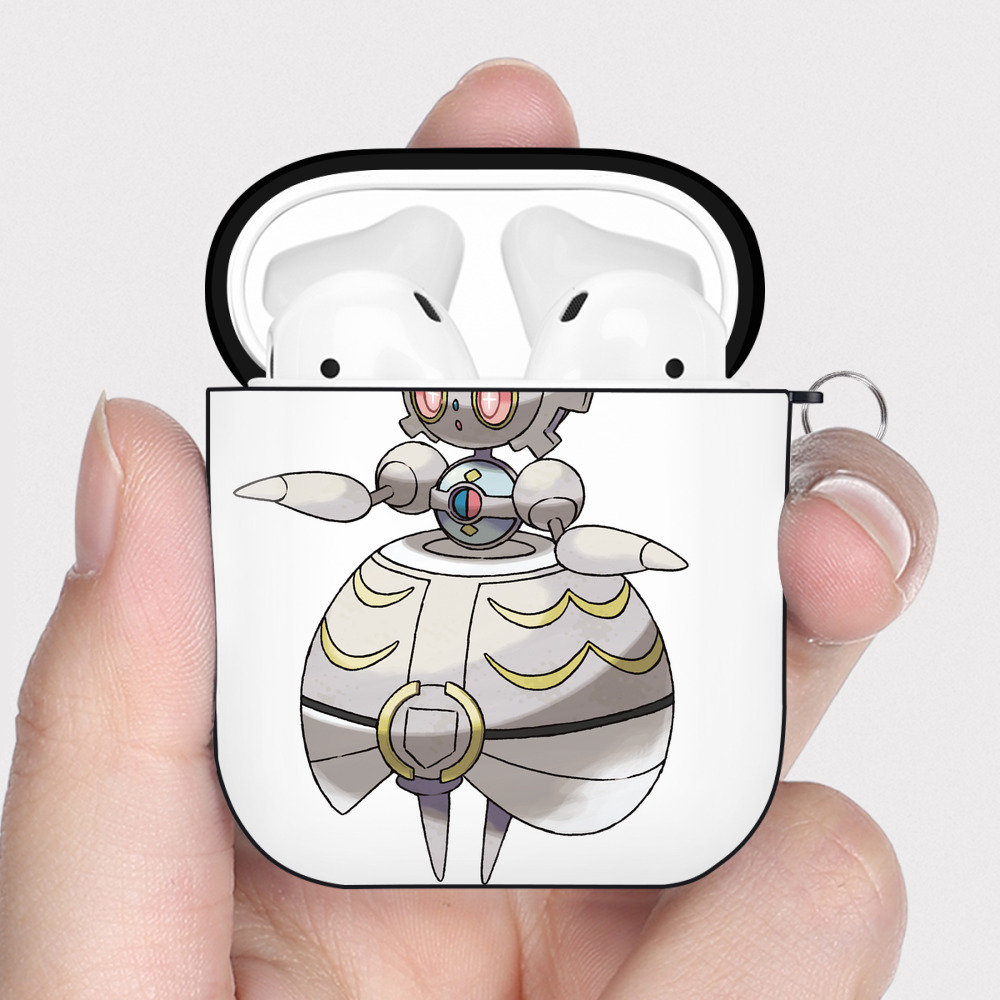 （画像用） ポケットモンスター Pokémon AirPods 第2世代保護ケース ハードシェル ブラック 耐衝撃・防指紋・カラビナ付き