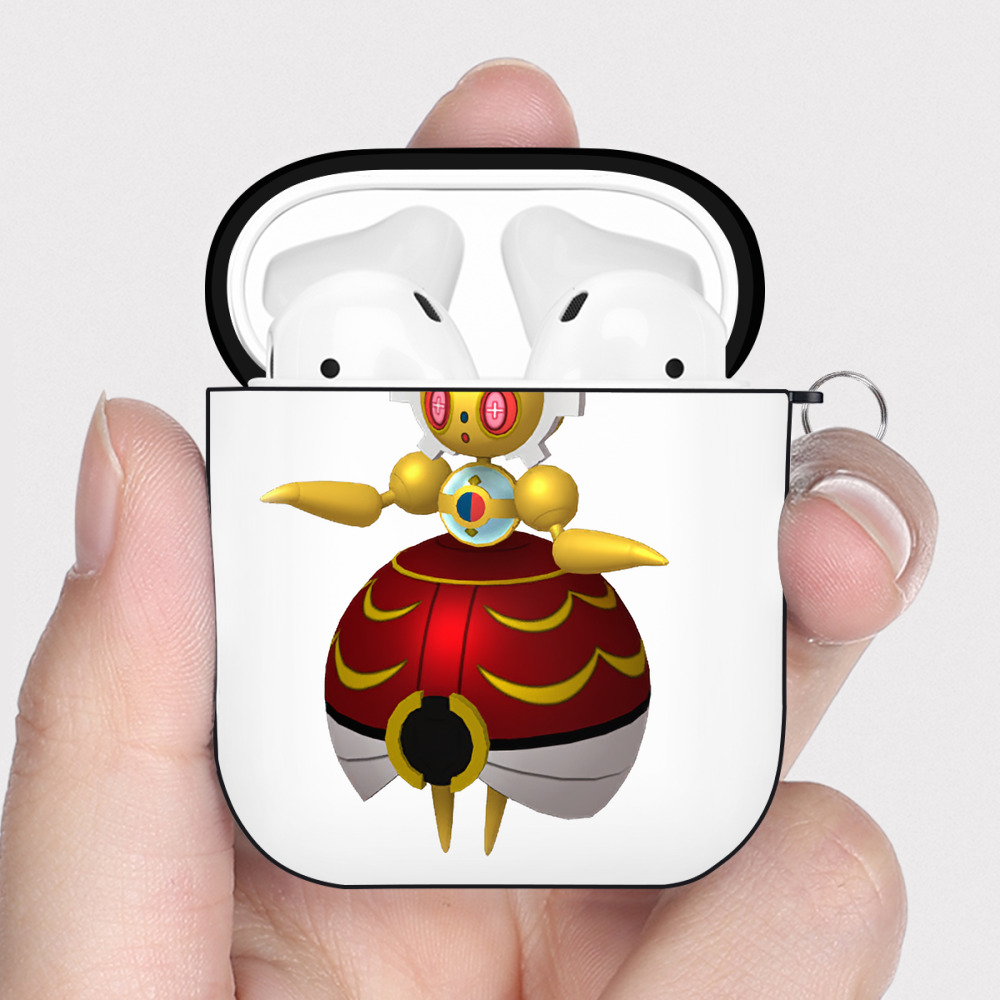 （画像用） ポケットモンスター Pokémon AirPods 第2世代保護ケース ハードシェル ブラック 耐衝撃・防指紋・カラビナ付き