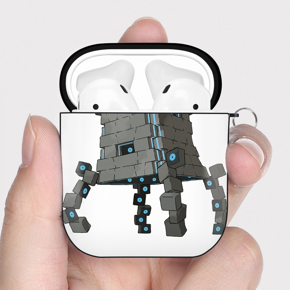 （画像用） ポケットモンスター Pokémon AirPods 第2世代保護ケース ハードシェル ブラック 耐衝撃・防指紋・カラビナ付き