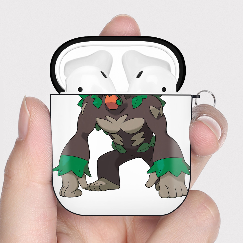 （画像用） ポケットモンスター Pokémon AirPods 第2世代保護ケース ハードシェル ブラック 耐衝撃・防指紋・カラビナ付き