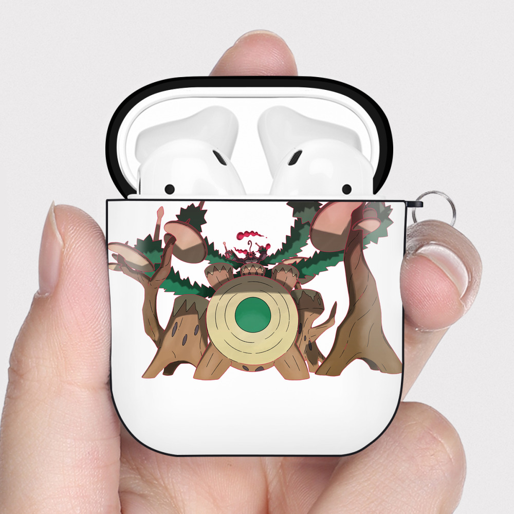 （画像用） ポケットモンスター Pokémon AirPods 第2世代保護ケース ハードシェル ブラック 耐衝撃・防指紋・カラビナ付き
