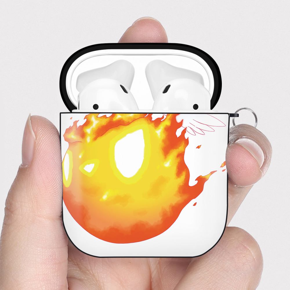 （画像用） ポケットモンスター Pokémon AirPods 第2世代保護ケース ハードシェル ブラック 耐衝撃・防指紋・カラビナ付き