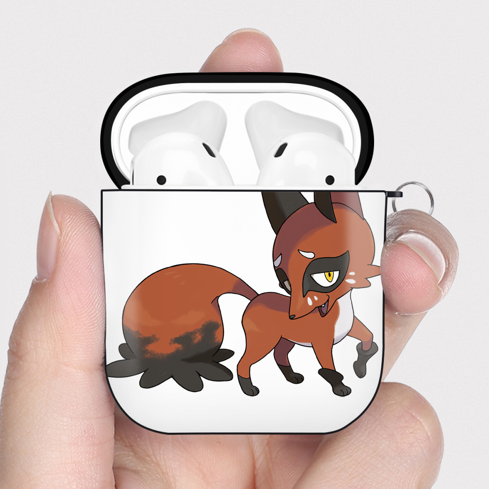 （画像用） ポケットモンスター Pokémon AirPods 第2世代保護ケース ハードシェル ブラック 耐衝撃・防指紋・カラビナ付き