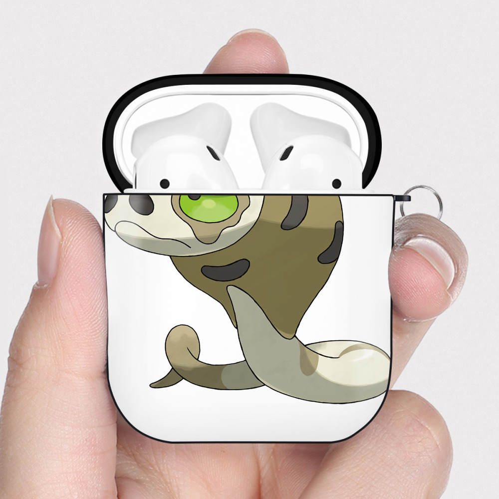 （画像用） ポケットモンスター Pokémon AirPods 第2世代保護ケース ハードシェル ブラック 耐衝撃・防指紋・カラビナ付き
