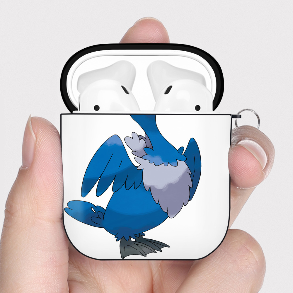 （画像用） ポケットモンスター Pokémon AirPods 第2世代保護ケース ハードシェル ブラック 耐衝撃・防指紋・カラビナ付き