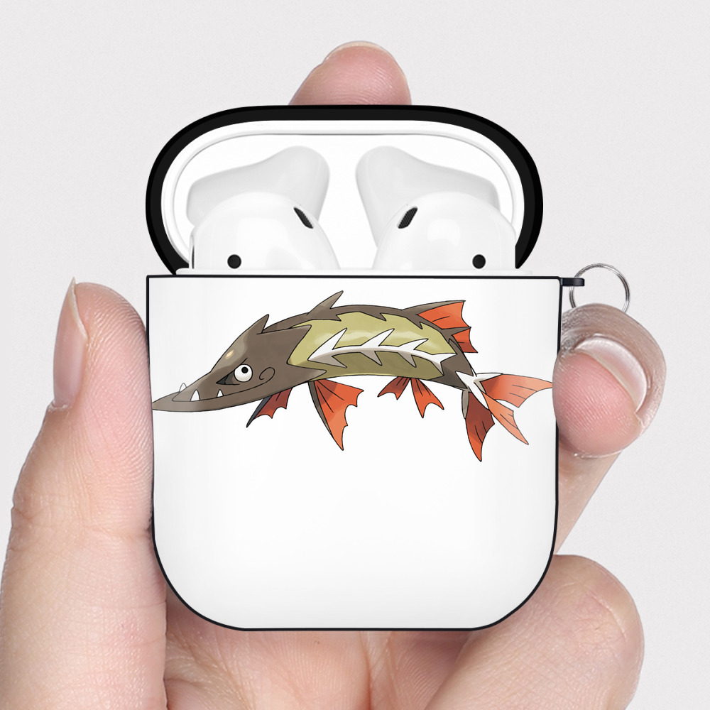 （画像用） ポケットモンスター Pokémon AirPods 第2世代保護ケース ハードシェル ブラック 耐衝撃・防指紋・カラビナ付き