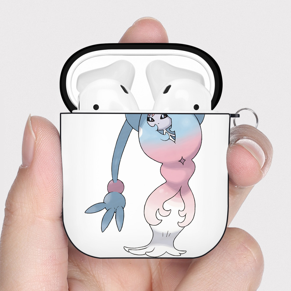 （画像用） ポケットモンスター Pokémon AirPods 第2世代保護ケース ハードシェル ブラック 耐衝撃・防指紋・カラビナ付き