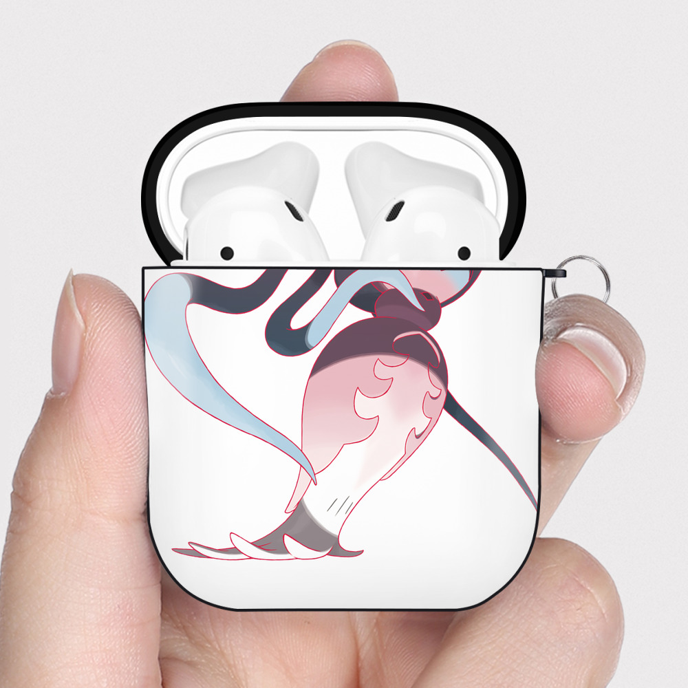 （画像用） ポケットモンスター Pokémon AirPods 第2世代保護ケース ハードシェル ブラック 耐衝撃・防指紋・カラビナ付き
