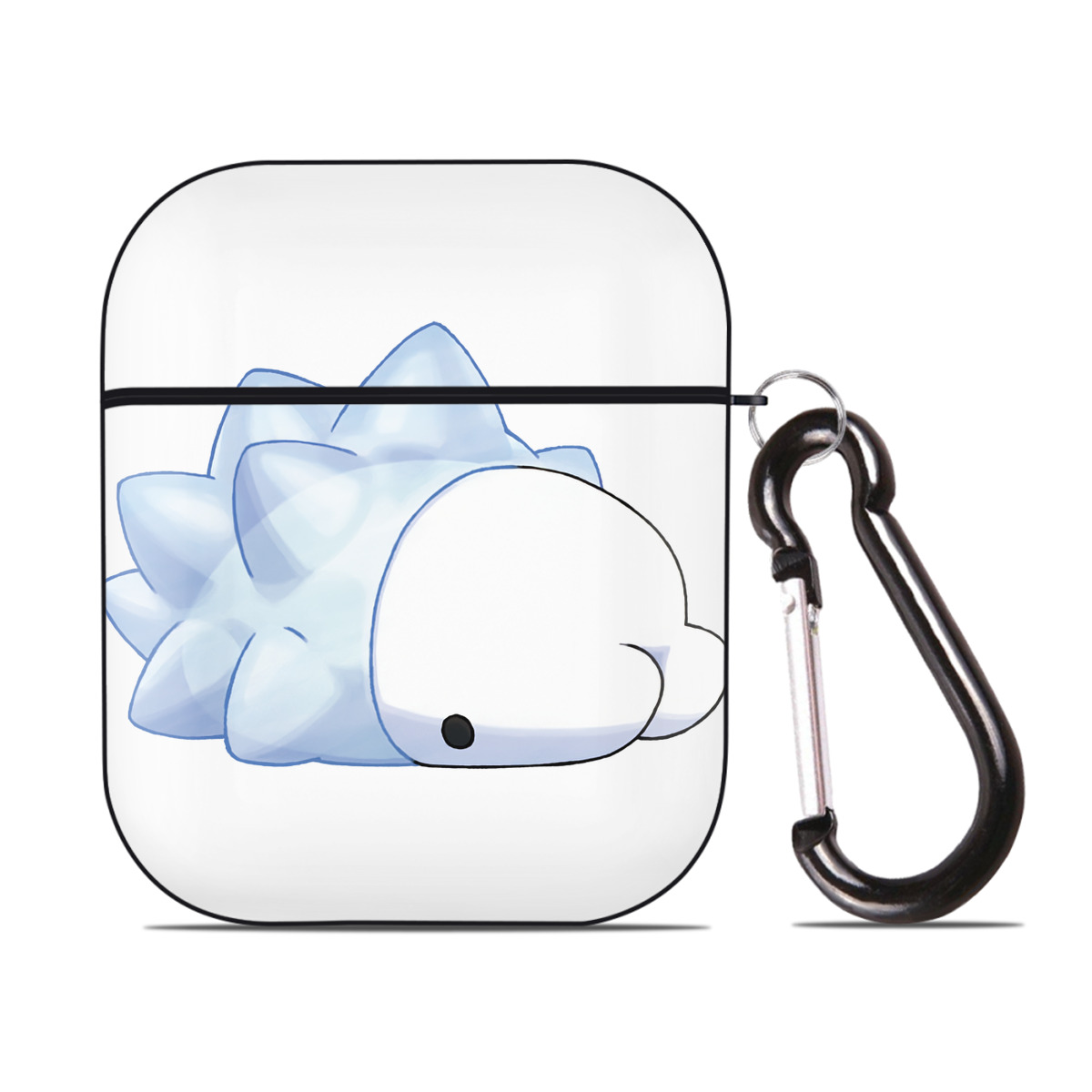 （画像用） ポケットモンスター Pokémon AirPods 第2世代保護ケース ハードシェル ブラック 耐衝撃・防指紋・カラビナ付き