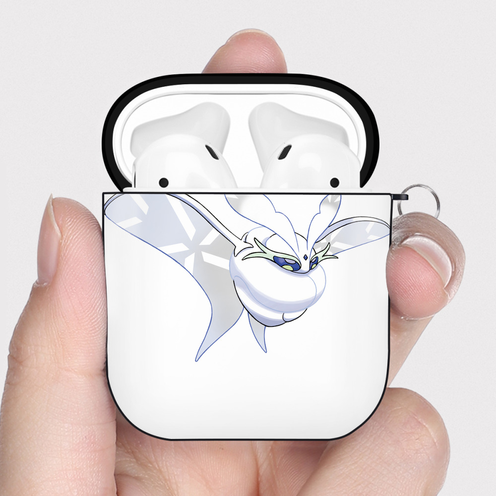 （画像用） ポケットモンスター Pokémon AirPods 第2世代保護ケース ハードシェル ブラック 耐衝撃・防指紋・カラビナ付き