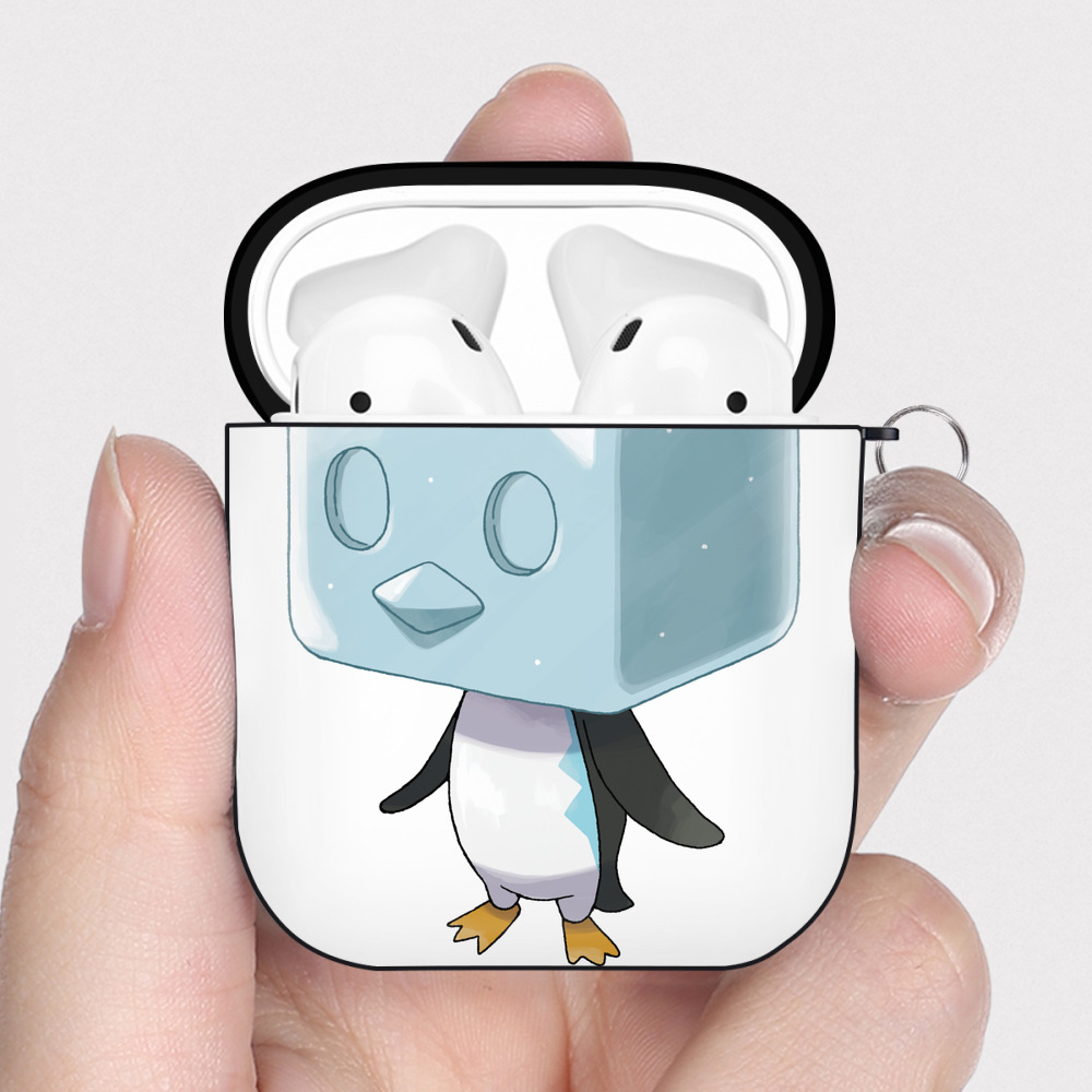 （画像用） ポケットモンスター Pokémon AirPods 第2世代保護ケース ハードシェル ブラック 耐衝撃・防指紋・カラビナ付き
