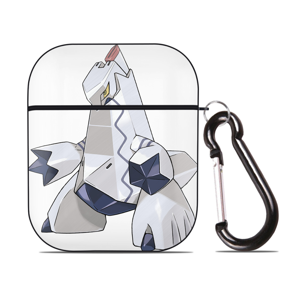 （画像用） ポケットモンスター Pokémon AirPods 第2世代保護ケース ハードシェル ブラック 耐衝撃・防指紋・カラビナ付き
