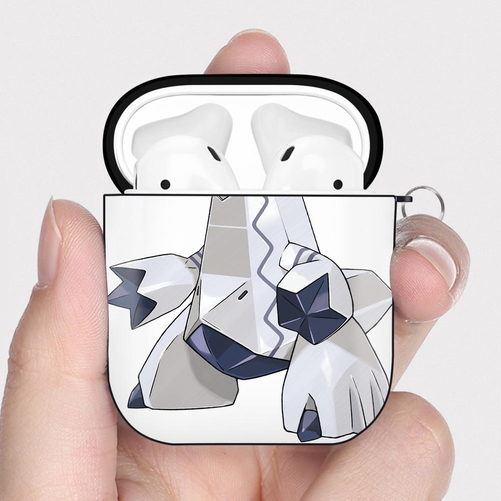 （画像用） ポケットモンスター Pokémon AirPods 第2世代保護ケース ハードシェル ブラック 耐衝撃・防指紋・カラビナ付き