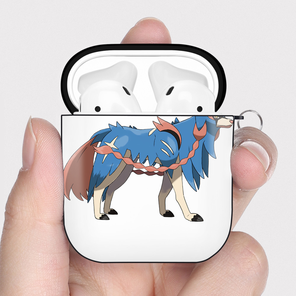 （画像用） ポケットモンスター Pokémon AirPods 第2世代保護ケース ハードシェル ブラック 耐衝撃・防指紋・カラビナ付き